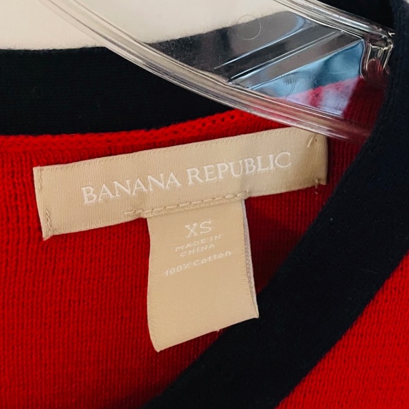Banana Republic, Red and Navy Dress XS - Picture 2 of 4